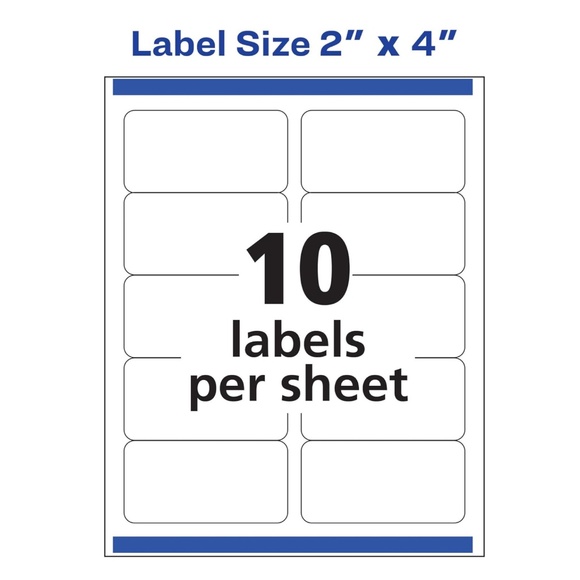 Avery Repositionable Shipping Labels - Picture 3 of 5